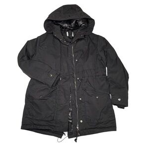 Bershka menโs S utility parka longline jacket